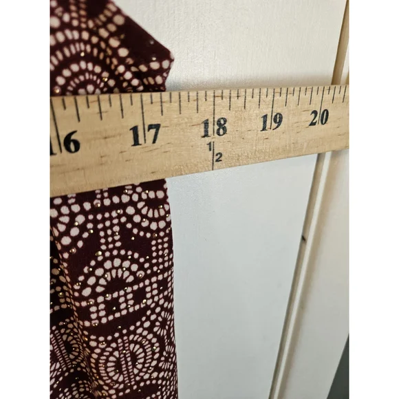 Rafaella Petite XS Sleeveless Top Red Geo Print - Picture 8 of 9